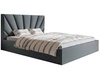 Polsterbett mit Bettkasten und Lattenrost 180x200 Orlo Dunkelgrau