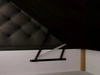 Boxspringbett mit Bettkasten 180x200 Bergamo Dunkelgrau