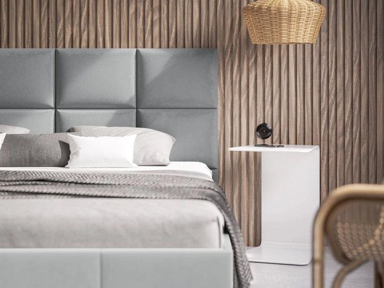 Polsterbett mit Lattenrost 160x200 Luxe Dunkelgrau