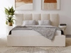 Polsterbett mit Bettkasten und Lattenrost 140x200 Lizbona Beige