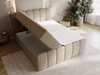 Boxspringbett mit Bettkasten 160x200 Bouclé-Stoff Cloud Braun