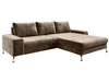 Ecksofa L-Form Rechts mit Schlaffunktion und Bettkasten Tonny Hellbraun