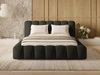 Polsterbett mit Bettkasten und Lattenrost 120x200 Averia Schwarz
