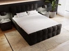 Boxspringbett mit Bettkasten 200x200 Alicante Schwarz