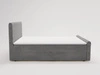 Boxspringbett mit Bettkasten 160x200 Lunaris Grau