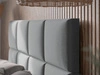 Polsterbett mit Lattenrost 120x200 Luxe Hellgrau