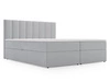 Boxspringbett mit Bettkasten 140x200 Mocca Grau