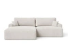 Ecksofa L-Form mit Schlaffunktion und Bettkasten Serene Links Hellbeige