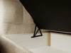 Boxspringbett mit Bettkasten 140x200 Bouclé-Stoff Alicante Beige