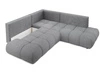 Ecksofa mit Schlaffunktion und Bettkasten Links Kair Grau