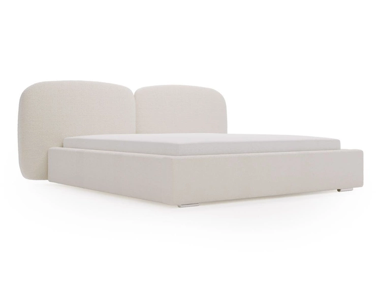Polsterbett mit Bettkasten und Lattenrost 160x200 Palermo Creme