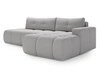 Ecksofa L-Form Rechts mit Schlaffunktion und Bettkasten Montero Grau