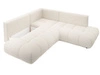 Ecksofa mit Schlaffunktion und Bettkasten Rechts Kair Beige