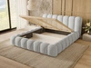 Polsterbett mit Bettkasten und Lattenrost 180x200 Averia Grau