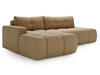 Ecksofa L-Form Links mit Schlaffunktion und Bettkasten Montero Hellbraun