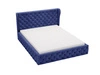 Polsterbett mit Bettkasten und Lattenrost 140x200 Kingston Dunkelblau