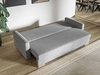Schlafsofa mit Bettfunktion und Bettkasten Pori Grau