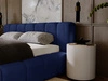 Polsterbett mit Bettkasten und Lattenrost 160x200 Ibiza Dunkelblau