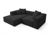 Ecksofa L Links Vellaro Schwarz