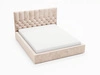 Polsterbett mit Bettkasten und Lattenrost 160x200 Roma Beige