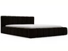 Polsterbett mit Bettkasten und Lattenrost 140x200 Split Schwarz