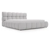 Polsterbett mit Bettkasten und Lattenrost 180x200 Modo aus Bouclé-Stoff Grau
