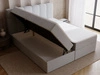 Boxspringbett mit Bettkasten 160x200 Maison Grau