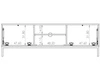TV-Lowboard mit Türen 150 cm Soroko Hickory