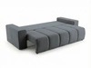 Schlafsofa mit Bettfunktion und Bettkasten Miro Dunkelgrau