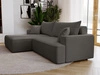Ecksofa L-Form Links mit Schlaffunktion und Bettkasten California Dunkelgrau