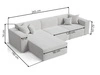 Ecksofa L-Form Links Arizona Beige