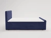 Boxspringbett mit Bettkasten 140x200 Lunaris Blau