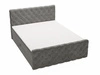Boxspringbett mit Bettkasten 140x200 Lunaris Dunkelgrau