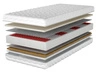 Taschenfederkernmatratze Multipocket mit Latexschaum und Kokosmatte Nuvia 80x200