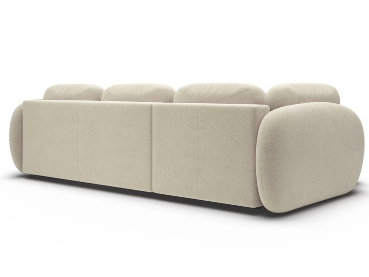 Ecksofa mit Schlaffunktion und Bettkasten Links Carino Beige