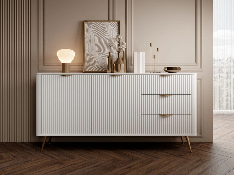 Wohnzimmer-Set Latina Weiß