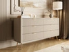 Kommode mit 6 Schubladen Latina Beige