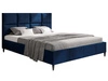 Polsterbett mit Lattenrost 180x200 Luxe Dunkelblau