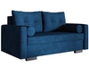 Schlafsofa mit Bettfunktion und Bettkasten Pori Dunkelblau
