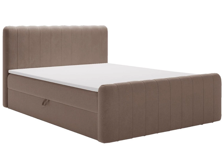 Boxspringbett mit Bettkasten 140x200 Osteno Braun