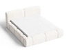 Polsterbett mit Bettkasten und Lattenrost 180x200 Aubi Creme