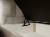 Boxspringbett mit Bettkasten 200x200 Bouclé-Stoff Alicante Grau