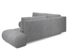 Ecksofa mit Schlaffunktion und Bettkasten Links Kair Grau