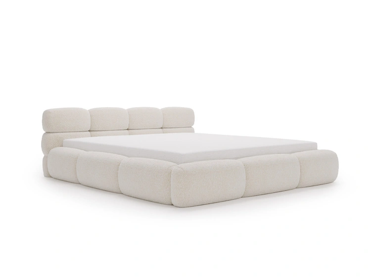 Polsterbett mit Bettkasten und Bettrost 200x200 Sweet Low Beige
