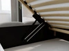 Polsterbett mit Bettkasten und Lattenrost 140x200 Modo Grau