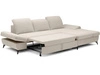 Ecksofa L-Form Rechts mit Schlaffunktion und Bettkasten Hannover Creme