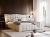 Polsterbett mit Bettkasten und Lattenrost 160x200 Paris Beige