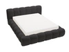 Polsterbett mit Bettkasten und Lattenrost 140x200 Doria Schwarz