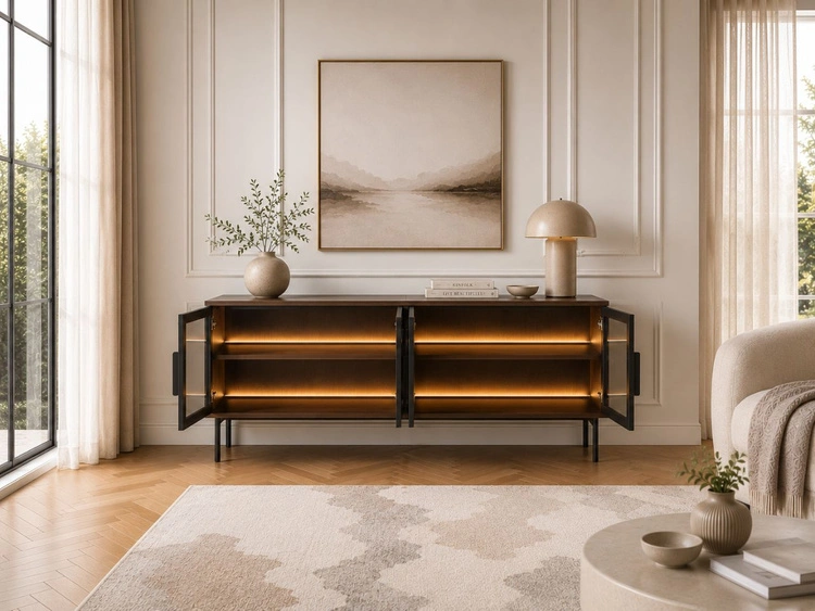 Wohnzimmer-Set Lumina Eiche Dunin