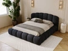 Polsterbett mit Stauraum und Lattenrost 180x200 Cloud Soft Schwarz